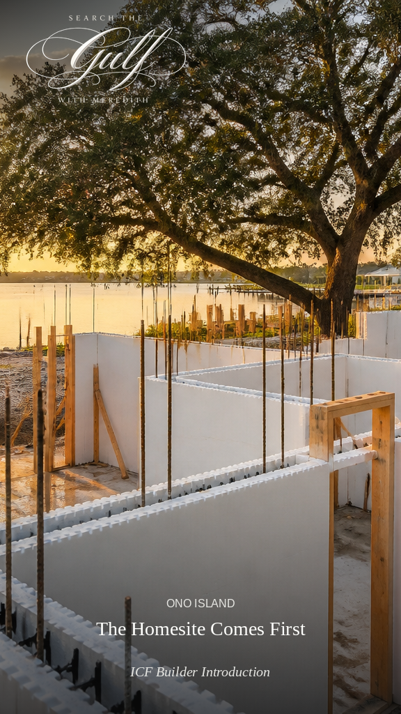 Insulated Concrete Form Construction Ono Island Home Building